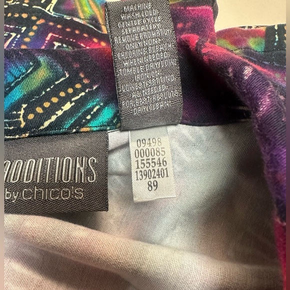 Chico's Multicolor Abstract Jacket - Picture 10 of 11